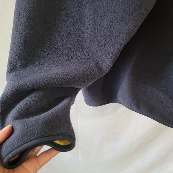 DEVON & JONES Men's Pullover Swearshirt 2XL Fleece Navy Full-Zip Pocket Collar - Picture 7 of 10